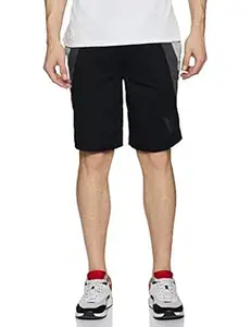 Van Heusen Athleisure Men Knit Shorts - Cotton Rich - Smart Tech, Easy Stain Release, Anti Stat, Ultra Soft, Quick Dry