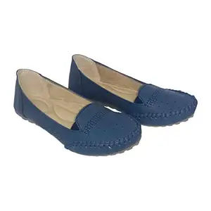 saanvishubh Latest Casual Bellies for Girls - Blue