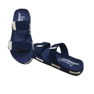 Men's Casual Flip Flops, Beach Sandals, Summer Footwear (Blue, UK Footwear Size System, Adult, Men, Numeric, Medium, 8)