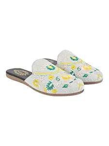 Shoetopia Women's Stiletto Heel Mules Green