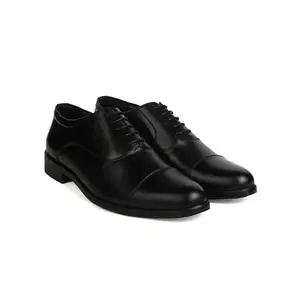 XHUGOY 557 Formal|Police|Dress|Dress Leather Oxford Shoe for Men Black