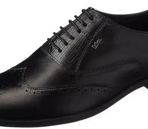 Lee Cooper Men's LC6078E Leather Formal Shoes for Men_Black_45