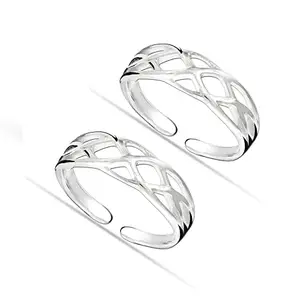 Amazon Brand - Anarva Women's Infinity Toe-Ring in 925 Sterling Silver BIS Hallmarked