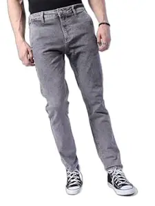 The Indian Garage Co Men Slim Fit Solid Mid-Rise Jeans