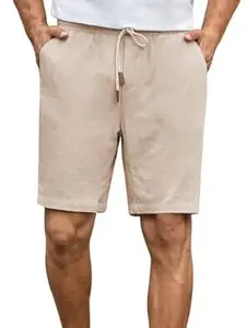 GRECIILOOKS Shorts Pant for Men | Cotton Short for Men With Pocket Style | Black Casual Half Pant With Elastic Waist & 3 Pockets |Summer Slim Fit Solid Cotton Knee-Length Shorts