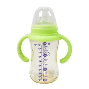 Drumstone (���� ���������� ����������������) Plastic Baby Feeding Bottle with Dual Handles, Soft Straw, Leak-Proof Lid, Cleaning Brush Included – 300ML BPA-Free Cup for Babies & Toddlers (1 Pc)