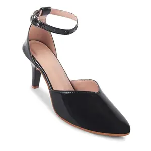 Creattoes Heel Sandal for women & Girls | 4 | Black | CR104