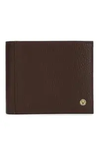 Allen Solly Men Brown Textured Leather Wallet