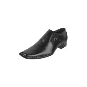 Mochi Men Black Leather Formal Slip-on Shoes UK/6 EU/40 (19-426)