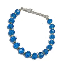 Sky Blue obsidian bracelet Beads Charm stone Adjustment Bracelet for Reiki Healing and Crystal Healing Stone Bracelet