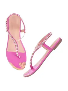 SELFIEE Comfortable & Trendy Elegant Flat Sandals Fashionable Casual and Classy Flats Slippers For Women & Girls