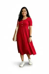 KAMSA CREATION Women’s Floral Print Kurti Long Sleeve Tunic Top | Stylish Ethnic Kurta for Casual Office Wear College Summer Comfortable Fabric |