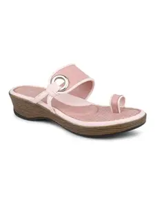 Inc.5 Women Peach-Toned One Toe Comfort Heels