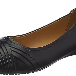 Bata Comfit Bata Womens Pleated Ballerina Black_2 Ballet Flat - 4 UK (5516780)