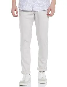 Arrow Men's Slim Pants (ASAETRO2767_Beige