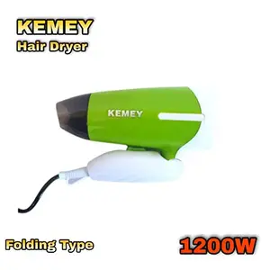 Generic Kemey Hair Dryer 1200w KM-6830 (White and Green)