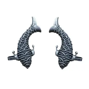 Sawwaisa Fish silver look alike earcuff selling, Stylish and Unique Boho Style Earcuffs for Women