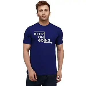 Men's Round Neck T-Shirt | Comfortable & Stylish Men's T-Shirt Idea for Gym, Sports, Casual Outings, or Lounge Wear - Small|6510 Black