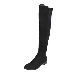 Mochi Womens Synthetic Black Boots (Size (4 UK (37 EU))