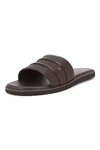 Van Heusen mens Flip Flop Slipper, Brown, 7 UK VHSCFRGFF004234 41 EU