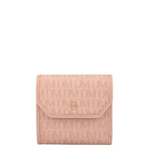 Da Milano Leather Mini Flap Wallet for Women - Pink (10124A)