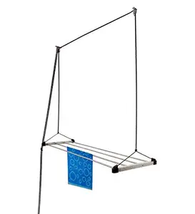 Joyo Cera Stainless Steel Ceiling Mounted 3 Pipes 5 Feet Economy Clothes Drying Rack/Clothes Dryer Stand