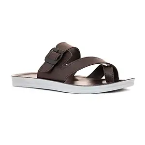 Khadim's Brown Casual Slip On Sandal for Men (4731464)