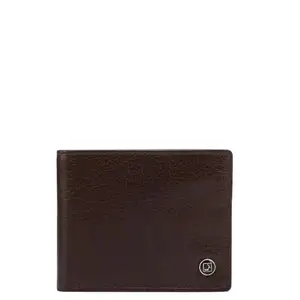 Da Milano Leather RFID Protected Leather Wallet for Men with Card Slot - Brown
