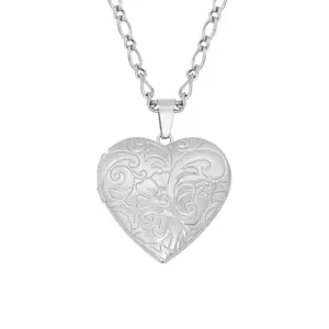 RiseAbove Eternal Heart Photo Memory Locket – No Tarnish No Rust Never Fading Pendant Necklace – Romantic Valentine Gift for Women and Girls