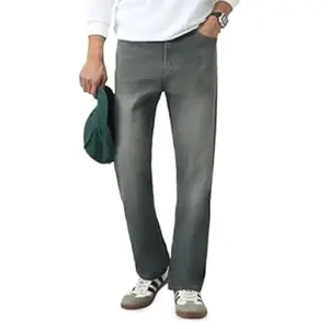 Urbano Fashion Men's Straight Fit Heavy Washed Jeans Stretchable