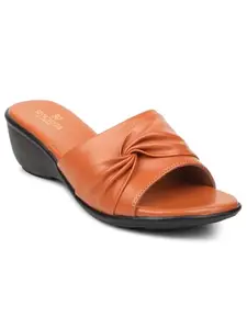 Liberty SENORITA JFL-37 LADIES TAN CASUAL SLIPPERS 39