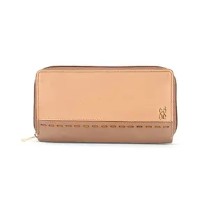 Baggit Women Beige Wallet XL Size | Ladies Stylish Purse Bag | Credit Card Money Holder