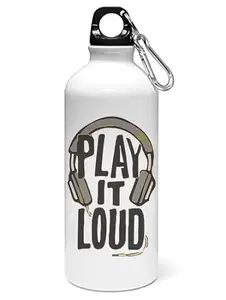 Dishoppe Play it loud printed dialouge Sipper bottle - for daily use - perfect for camping(600ml)
