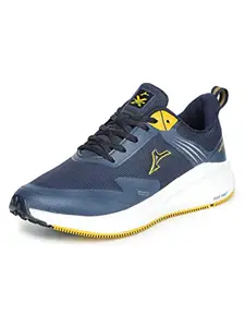 ABROS Men's Pole Star ASSG1057 Sports Shoes- Navy/Mustard -7UK