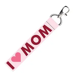 ISEE 360® I Love Mom Cute Lanyard Tag with Swivel Lobster for Gift Luggage Bags Backpack Laptop Bags L X H 5 X 0.8 INCH
