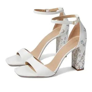 Aldo ENAEGYN965 White BLOCK HEEL SANDALS
