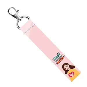 ISEE 360® Most Awesome Mom Lanyard Tag with Swivel Lobster for Gift Luggage Bags Backpack Laptop Bags L X H 5 X 0.8 INCH