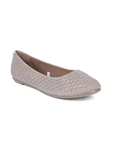 Bata Comfit Walking Ballerina for Women, Beige, Size 4, (5518054)