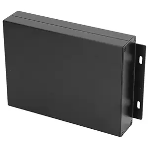 Byged Enclosure Case, Aluminium Electric Box Built in Grooves Black 33x114x150mm for DIY