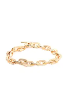Carlton London Women's Gold Casual Brass Gold-Plated Bracelet FJB2756