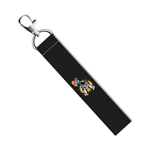 ISEE 360® Astronaut with Balloon Lanyard Bag Tag with Swivel Lobster for Gift Luggage Bags Backpack Laptop Bags Travelers Students Worker L X H 5 X 0.8 INCH