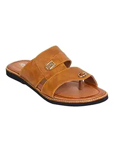 AJANTA Mens Tan Sandal CG1021