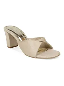 Inc.5 Shoes Women Block Heel 100906_BEIGE