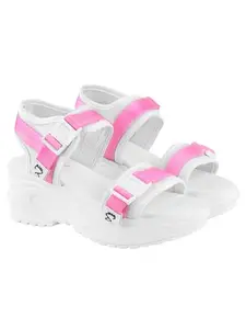 Shoetopia Comfortable & Sporty White Sandals For Women & Girls /EU40