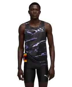 Puma Men's Regular Fit Singlets (527608_Dark Amethyst