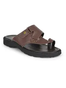 Bata Men's Slip-on Sandal - BROWN (8 UK) (8714170)