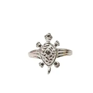 Silver Good Luck Turtle Finger Ring