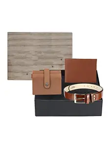 Swiss Design SD20-C-114 Wallet,Card Holder & Belt Gift Set for Men