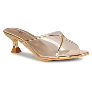commander shoes Trendy Heel Sandals for Girls And Women (545 Gold 4UK)