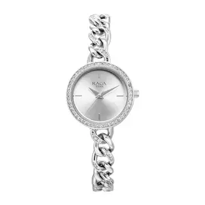 Titan Raga Showstopper Quartz Analog Silver Dial Silver Metal Strap Watch for Women - NT95288SM01